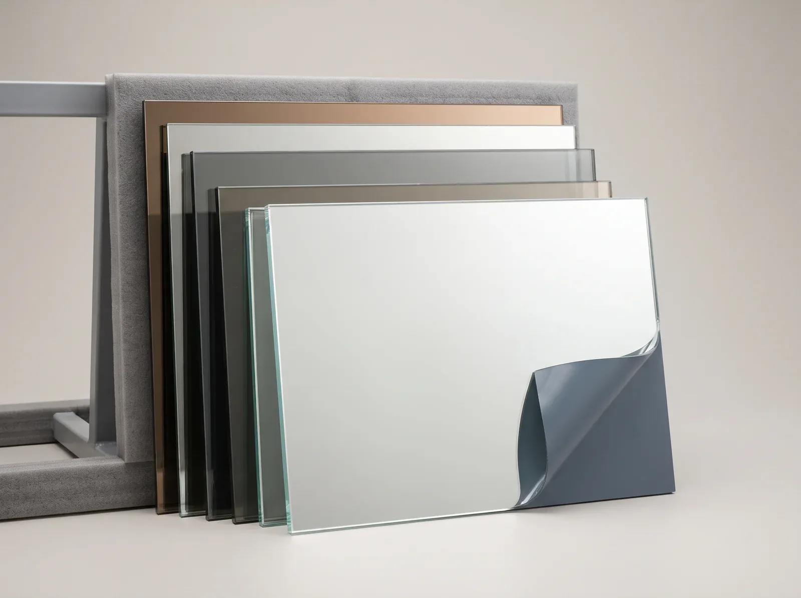 Mirror Glass Processing: Cutting, Edgework, Drilling, and Quality Acceptance - authentic product photo